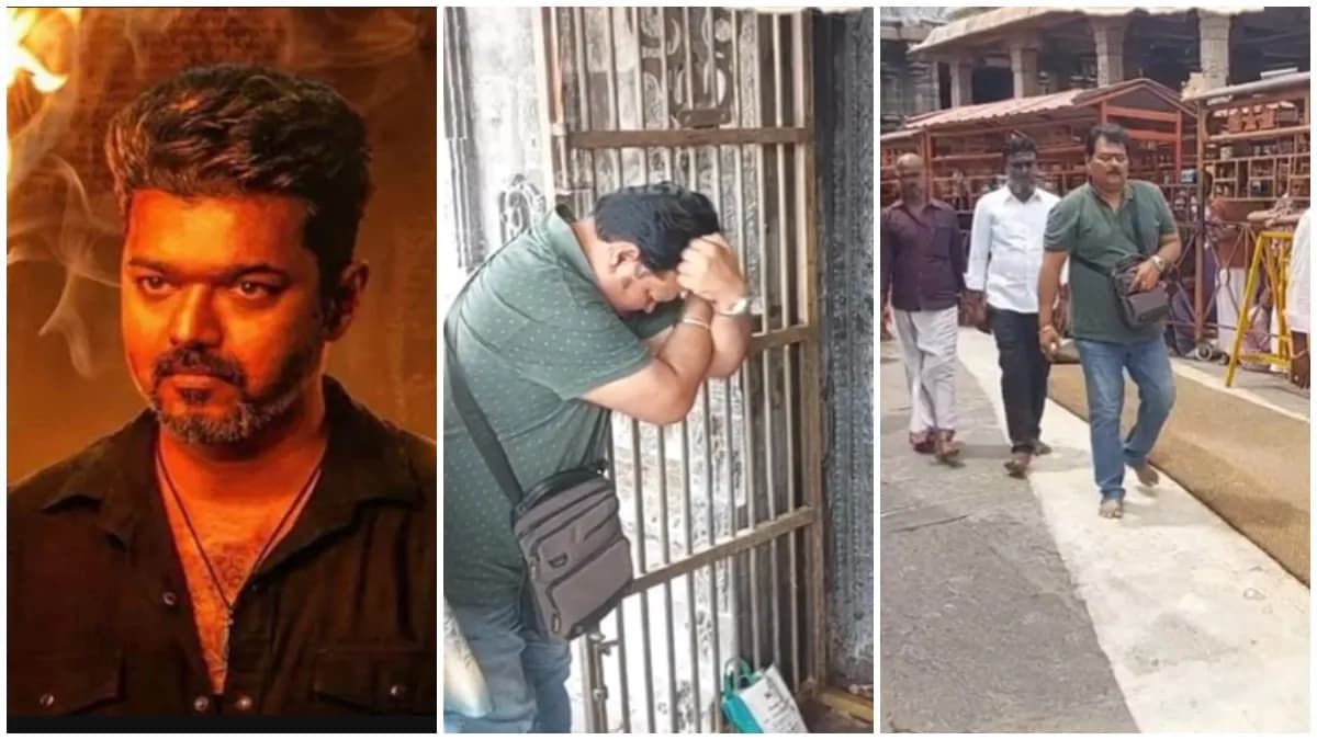 Sriman Prays at Tiruvannamalai Temple for Jananayakan's Su