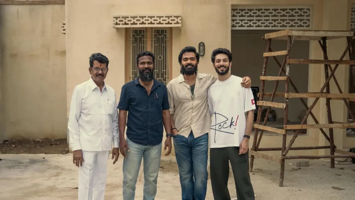 Anirudh Visits Arasan Shoot for Intense Discussion